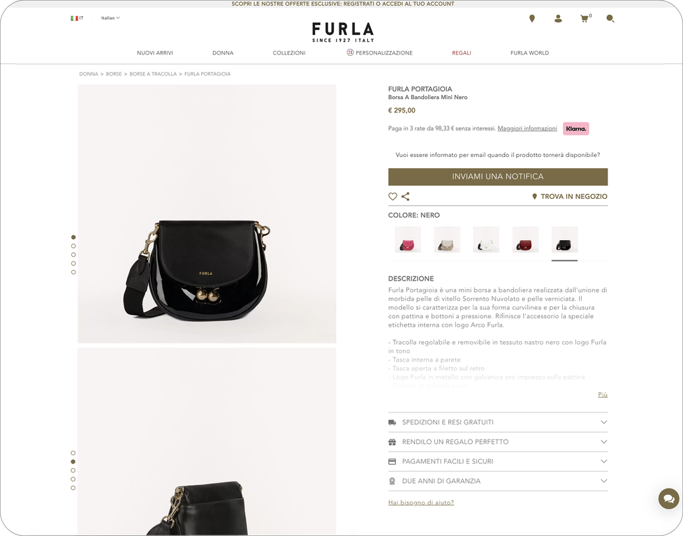 Scheda prodotto Furla